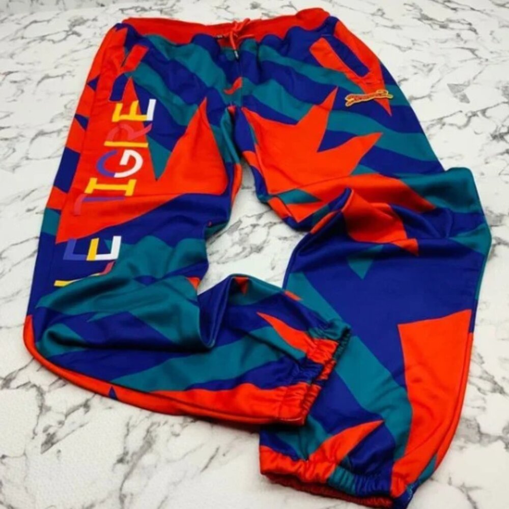 Men's Le Tigre Multicolor Sweat Pants NWT